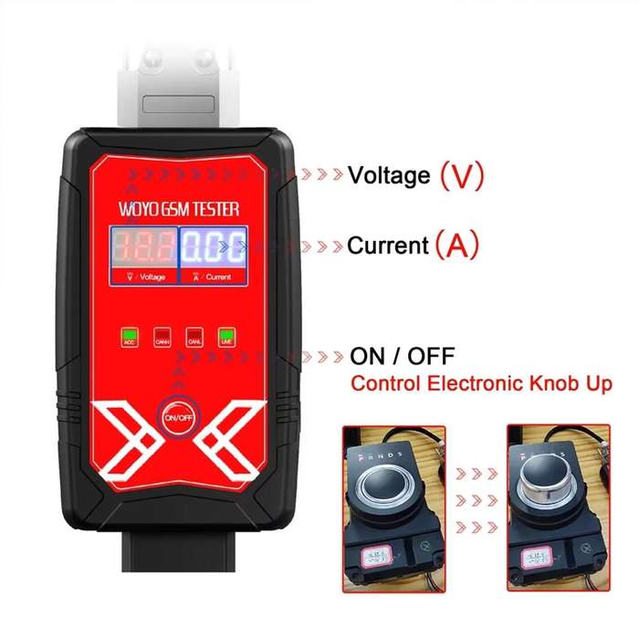 WOYO PL005 Gear Shift Module Tester Kit Lift Knob Repair Diagnostic Tool For Range Rover Jaguar (Bla