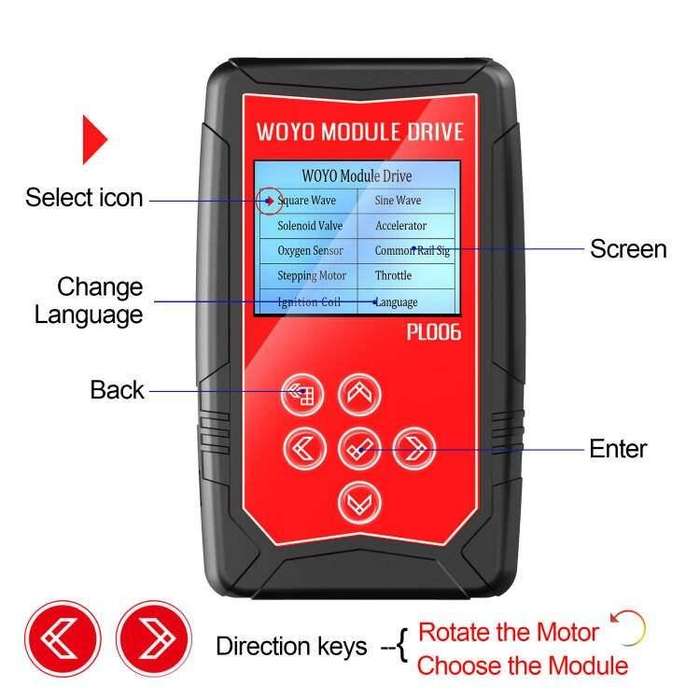 WOYO PL006 Automotive Component Sensor Offline Drive Tester for Automotive Maintenance and Inspectio
