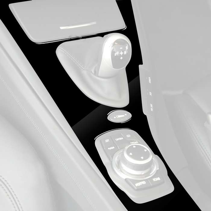 Car Right Drive Gear Panel Decorative Sticker for BMW M3 07-13 E92(Black)