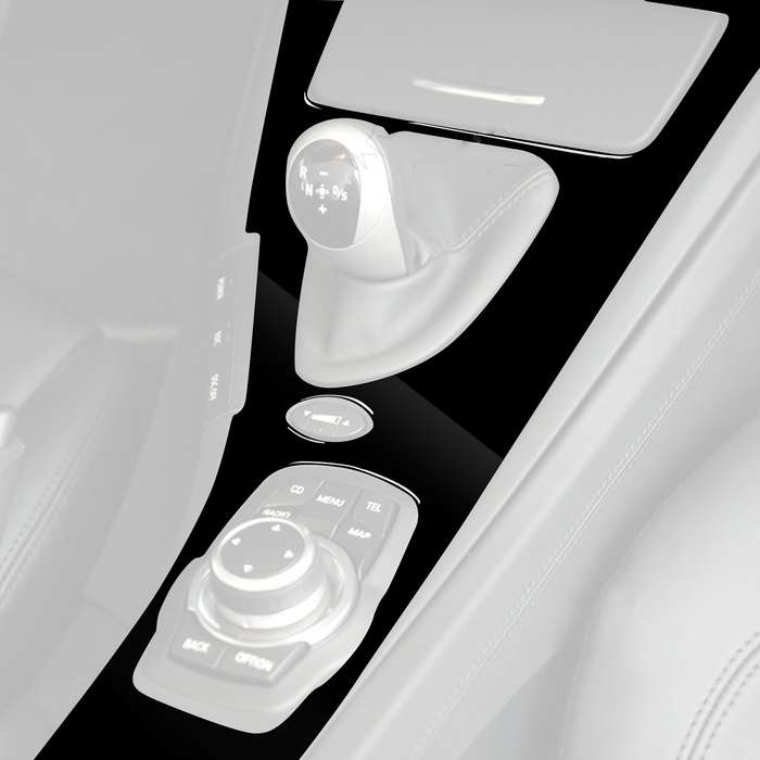 Car Left Drive Gear Panel Decorative Sticker for BMW M3 07-13 E92(Black)