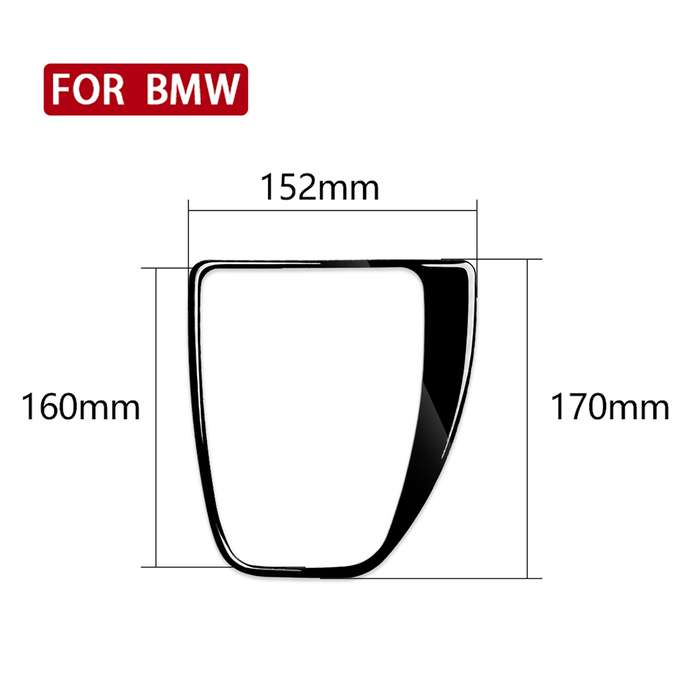 Car Right Drive Gear Panel Decorative Sticker for BMW Series 5 E60 2008-2010(Black)