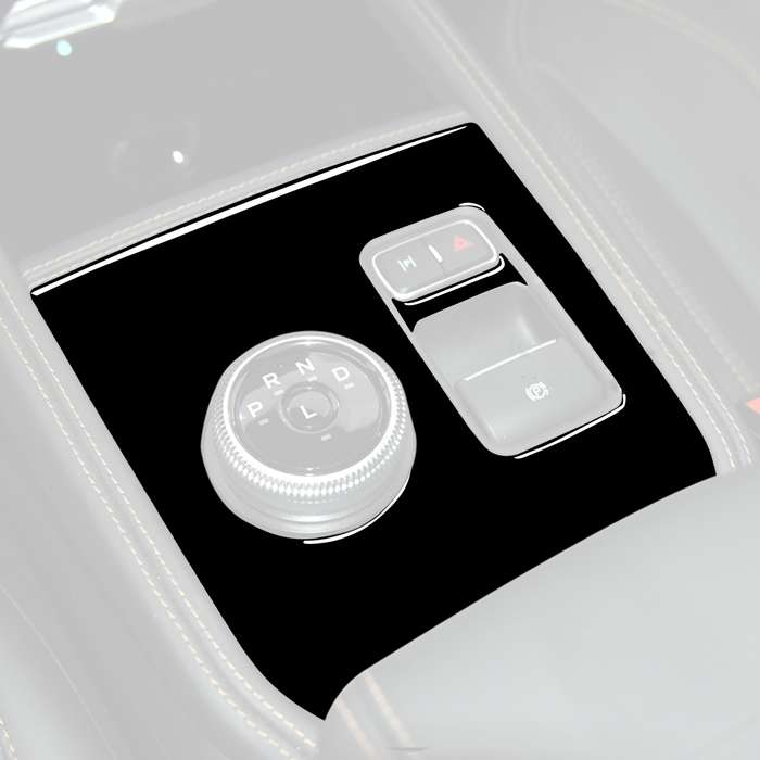 For Ford Mustang Mach E 2021 Car Gear Panel Decorative Sticker, Left and Right Drive Universal(Black