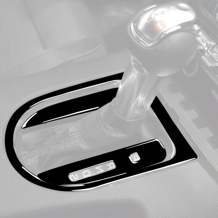 For Ford Mustang 2015-2020 Car Right Drive Gear Panel Frame Decorative Sticker Set(Black)