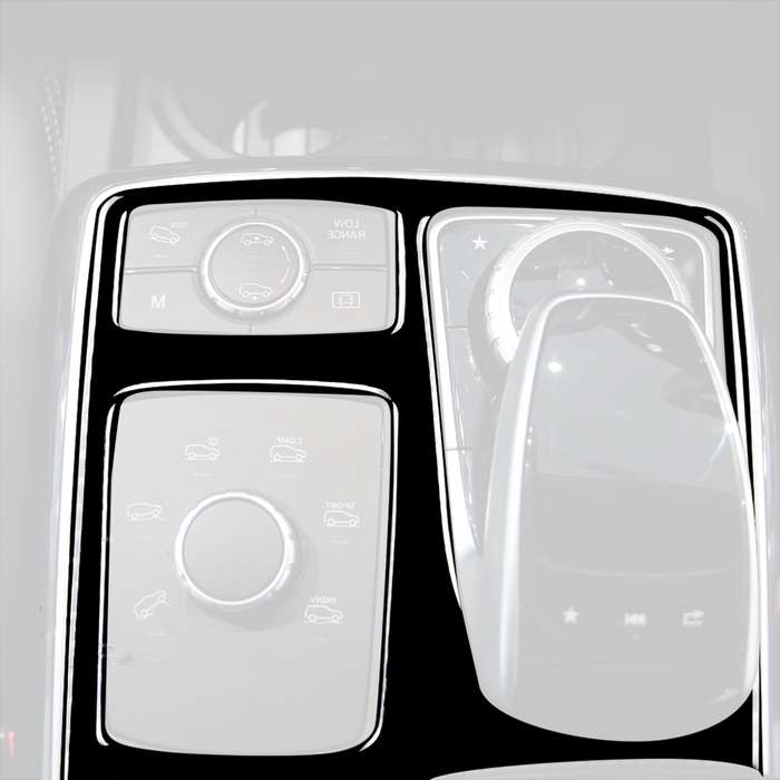 Car Right Drive Central Armrest Box Multimedia Panel Decorative Sticker For Mercedes-Benz GLE 2015-2
