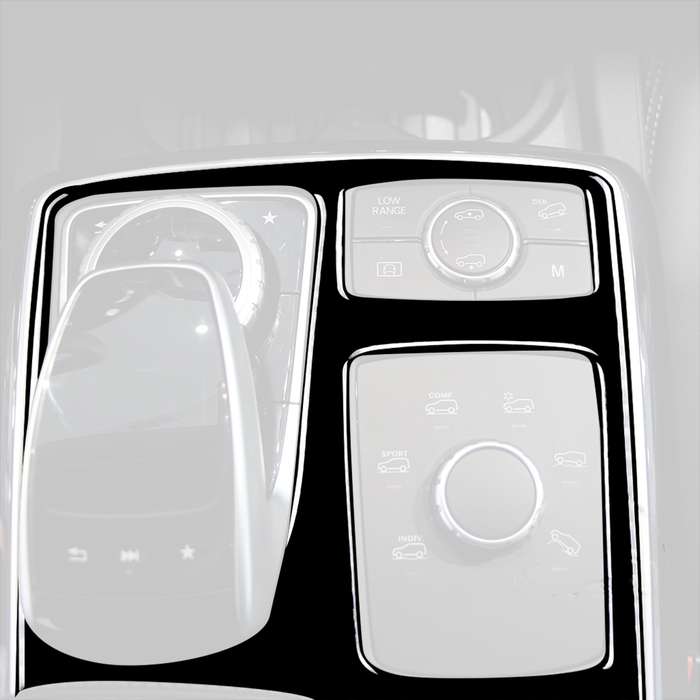 Car Left Drive Central Armrest Box Multimedia Panel Decorative Sticker For Mercedes-Benz GLE 2015-20