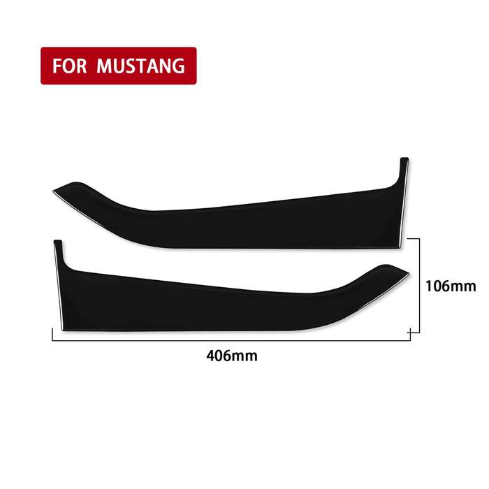 For Ford Mustang 2015-2020 Car Front Door Panel Decorative Sticker, Left and Right Drive Universal (
