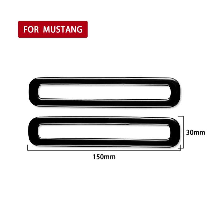 For Ford Mustang 2015-2020 Car Door Air Outlet Decorative Sticker, Left and Right Drive Universal(Bl