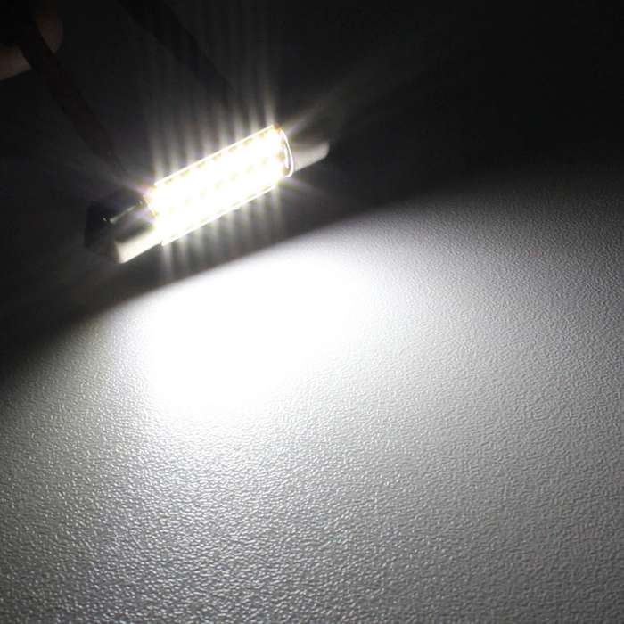2 PCS Festoon 36mm 2W 160LM White Light 16 LED SMD 4014 Error Free License Plate Lights Car Light Bu