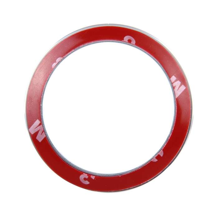 Car Aluminum Steering Wheel Decoration Ring For BMW(Silver)