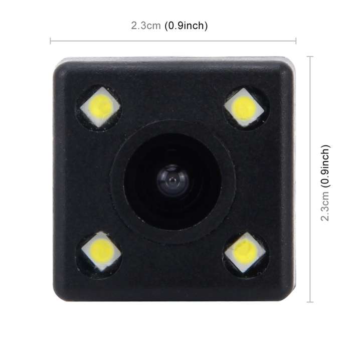 656x492 Effective Pixel HD Waterproof 4 LED Night Vision Wide Angle Car Rear View Backup Reverse Cam