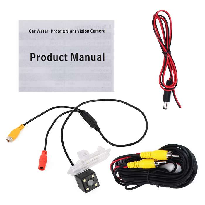 656x492 Effective Pixel HD Waterproof 4 LED Night Vision Wide Angle Car Rear View Backup Reverse Cam