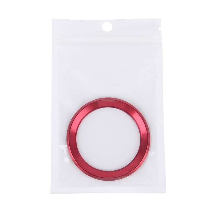 Aluminium Alloy Steering Wheel Decoration Ring Cover Sticker for BMW(Silver)