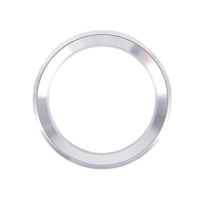 Aluminium Alloy Steering Wheel Decoration Ring Cover Sticker for BMW(Silver)