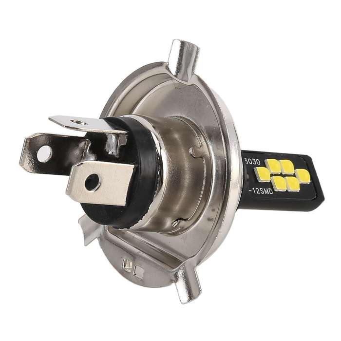 2 PCS H4 DC9-16V / 3.5W(H) 1.1W(L) / 6000K / 320LM Car Auto Fog Light 12LEDs SMD-ZH3030 Lamps, with