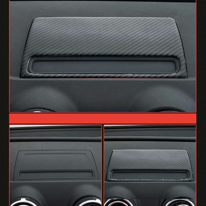 Car Carbon Fiber Navigation Decorative Panel for Audi A3 2014-2018