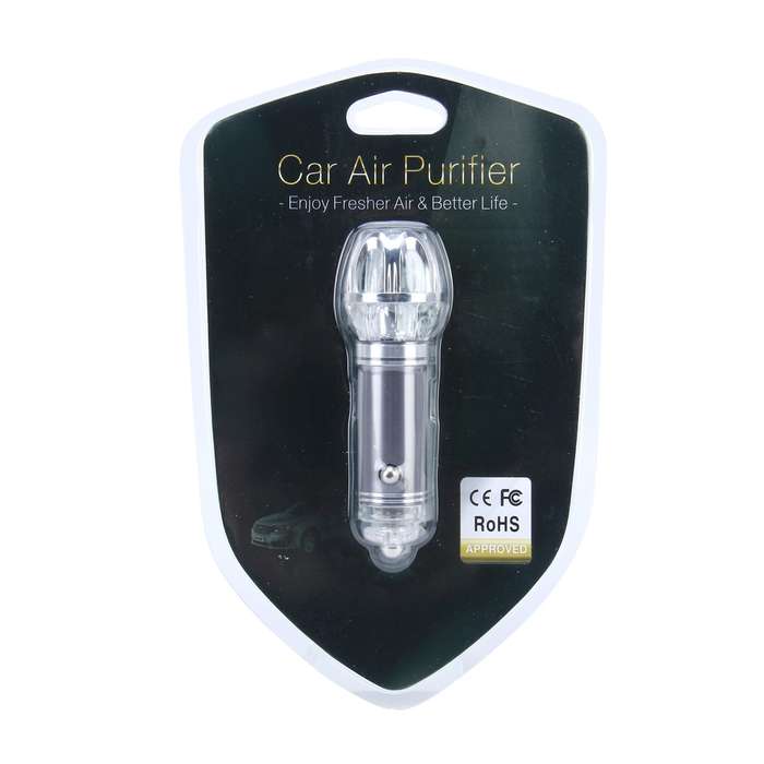 Car Cigarette Lighter Air Purifier Negative Lone Freshener Air Cleaner, Removes Pollen, Smoke,