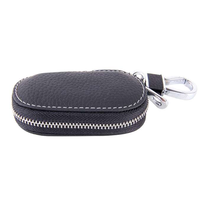 Universal Leather Crocodile Texture Waist Hanging Zipper Wallets Key Holder Bag (No Include Key)(Bro
