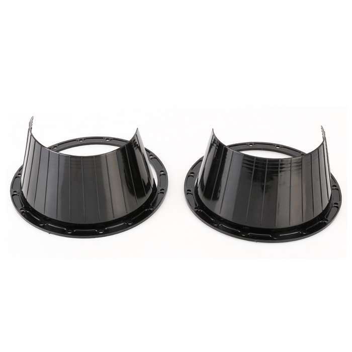 2 PCS 6.5 inch Car Auto Loudspeaker Plastic Waterproof Cover with Protective Cushion Pad, Inner Diam