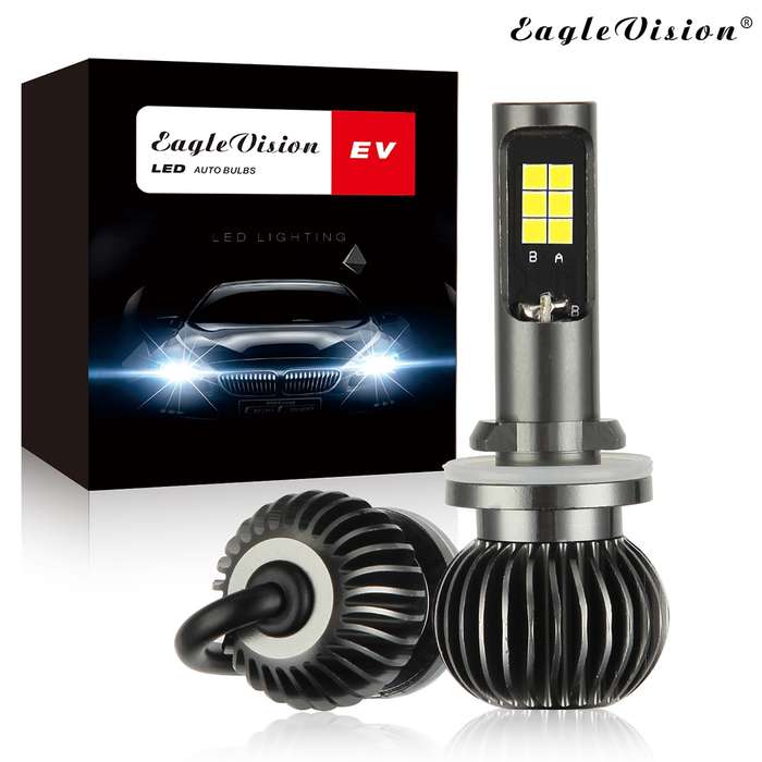 2 PCS EV15 880 / 881 DC9-32V / 6W / IP67 Car LED Double Color Fog Light, Cold White Light + Amber L