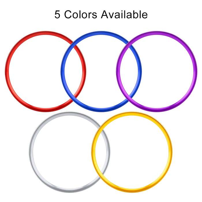 Car Auto Steering Wheel Ring Cover Trim Sticker Decoration for Audi A4L / A3 / A5 2017-2019(Purple)