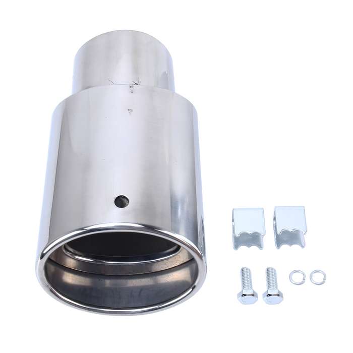 6046 Car Automobile Exhaust Pipe Muffler Modification Stainless Steel Tail Pipes (Inner Diameter 61m