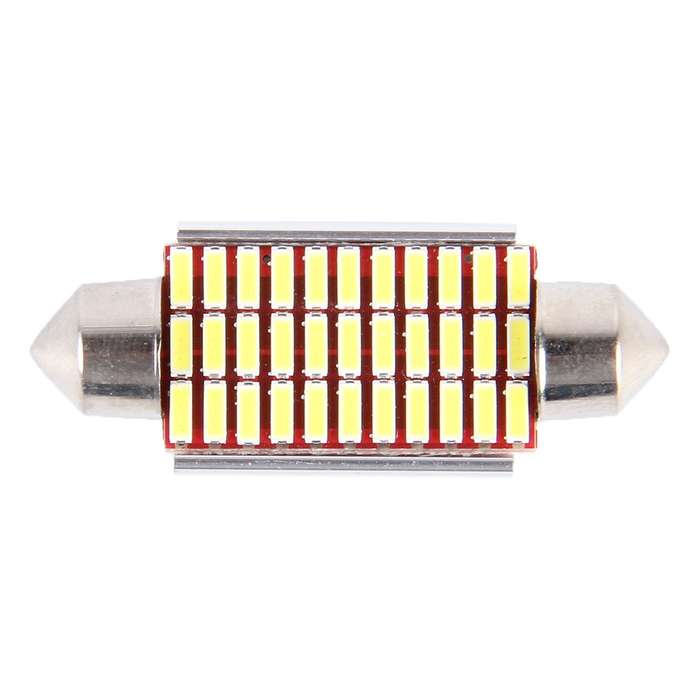 2 PCS DC 12V 6W 41MM Bicuspid Car Door Lamps Registration Mark light Dashboard Dome Door Lights LED