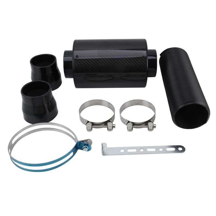 Universal Air Intakes Short Cold Racing Aluminium Air Intake Pipe Hose High Flow Cold Air Extension