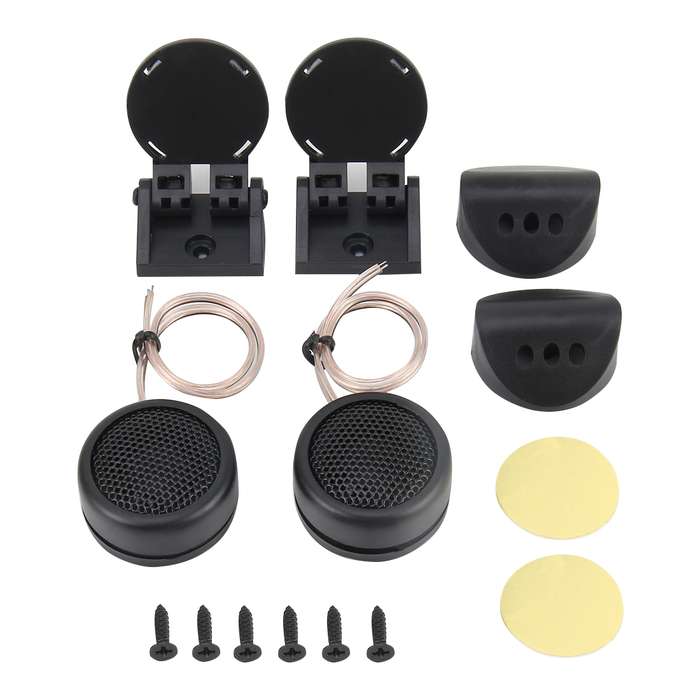 2 PCS 4 Mounting Options High Efficiency Dome Tweeter Mini Car Speaker Dome Tweeter Audio Auto Sound
