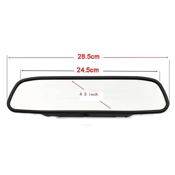 PZ-705 4.3 inch TFT LCD Car Rear View Mirror Monitor for Car Rearview Parking Video Systems