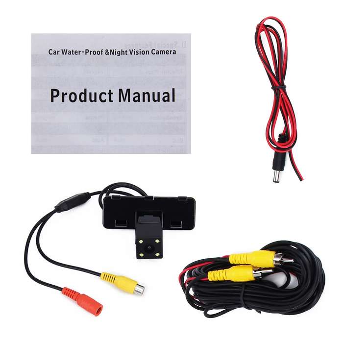 656492 Effective Pixel NTSC 60HZ CMOS II Waterproof Car Rear View Backup Camera With 4 LED Lamps f