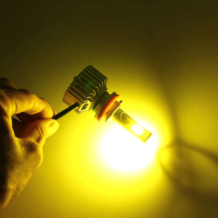 2 PCS 9012 26W 2250LM Car Headlight LED Auto Light Built-in CANBUS Function (White Light, Yellow Li