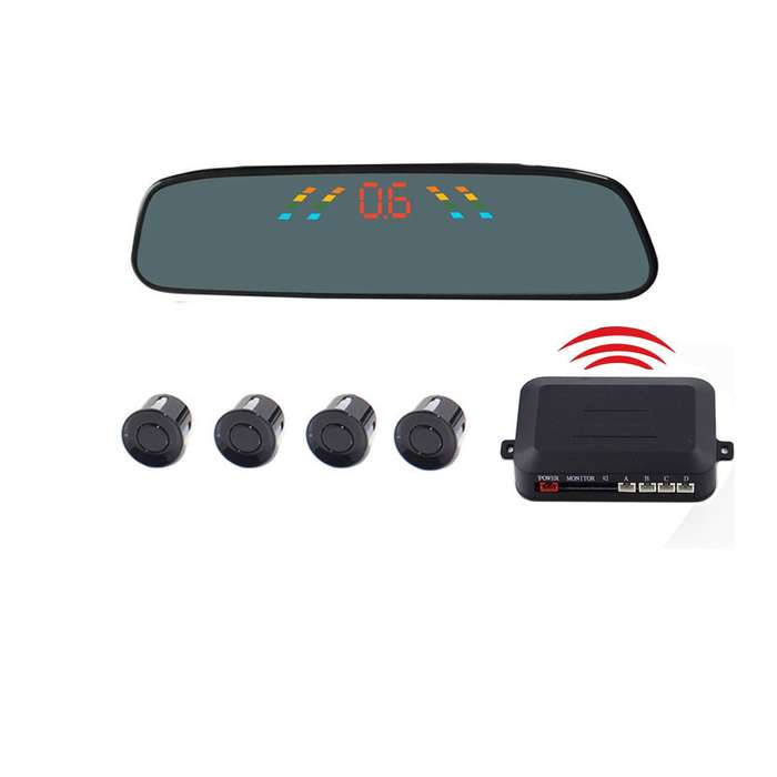 PZ-306-W Car Parking Reversing Buzzer 4.3inch LCD Screen Reverse Parking Sensors Automatic Wireless