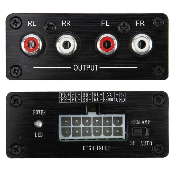Car Audio Speaker Level Converter High VF Rotates Low VF 4 Ways Auto Car High to Low Impedance Conve