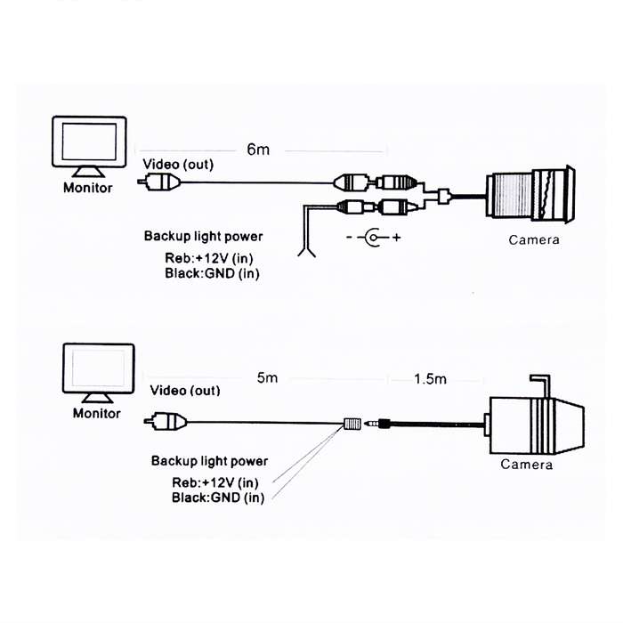 656492 Effective Pixel NTSC 60HZ CMOS II Waterproof Car Rear View Backup Camera With 4 LED Lamps f