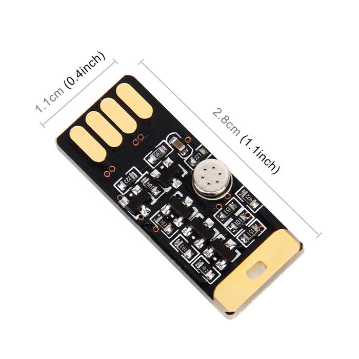 Car Styling USB LED Colorful Acoustic Atmosphere Light Touch Change Color Adjusting Mood Lamp