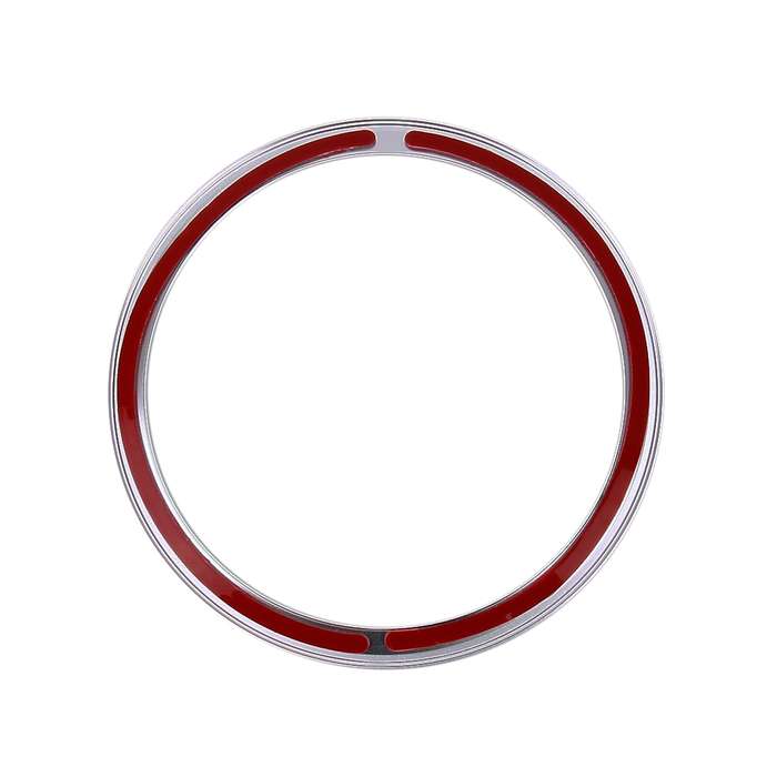 Car Auto Steering Wheel Aluminum Alloy Ring Cover Trim Sticker Decoration for Jaguar(Silver)