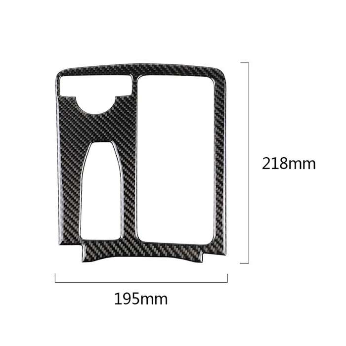 Car Carbon Fiber Left Drive Gear Position Panel Decorative Sticker for Mercedes-Benz W204 2007-2013