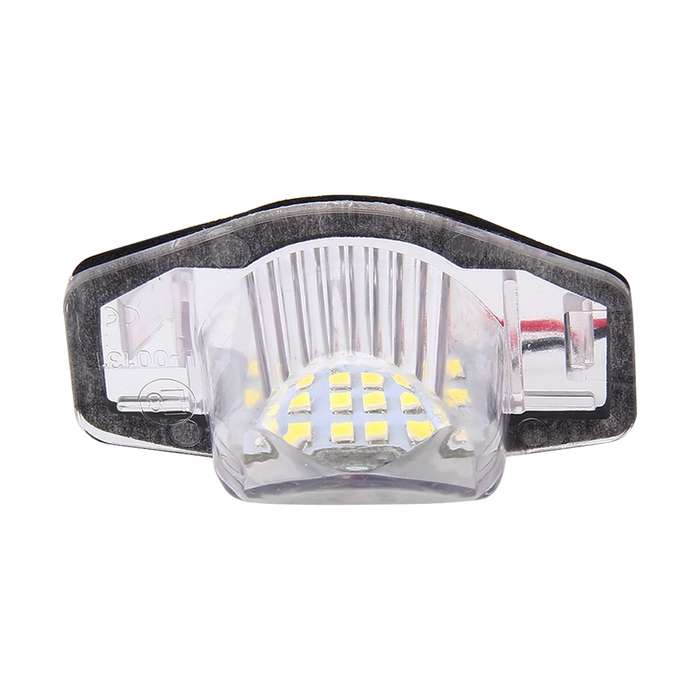 2 PCS DC 12V 2W 120LM 6000K LED License Plate Light 18-SMD 3528 Bulbs Lamps for Honda JAZZ(FIT) 02-1