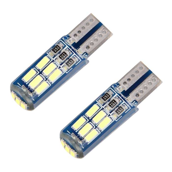 2 PCS T10/W5W/194/168/501 1.3W 9 LEDs SMD 4014 80 LM 7500K Car Reading Lamp Clearance Light, DC 12V(