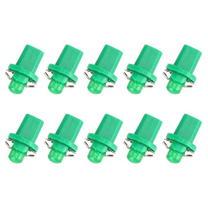 10 PCS 0.4W B8.5 Wedge Instrument Panel COB LED Light Dashboard Gauge Cluster Indicator Lamp Bulb (G