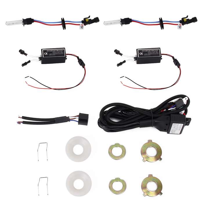 IPHCAR G262 H1 3.0 inch 12V Bi-Xenon Projector Lens Headlight with Exquisite Angle Eyes Decoration f