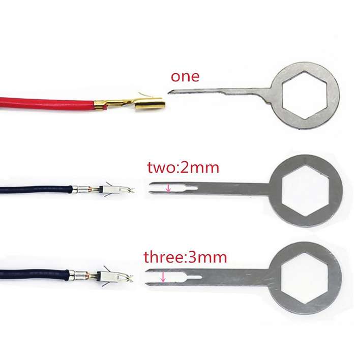 18 PCS Auto Car Plug Circuit Board Wire Harness Terminal Extraction Pick Connector Crimp Pin Back Ne