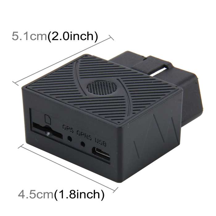 OBD GPS Vehicle Positioning Device(GPS+2G GSM+SMS / GPRS) Quad-band System Supports Electronic Fence