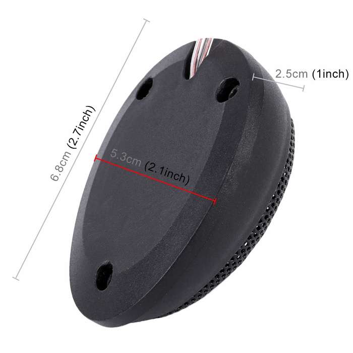2 PCS TW-106 1000W 98dB Car Dome Tweeter Audio Loudspeaker Treble Speaker