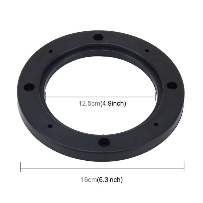 2 PCS 5 inch Car Auto ABS Loudspeaker Base Protection Hollow Cover Holder Mat, Inner Diameter: 12.5c