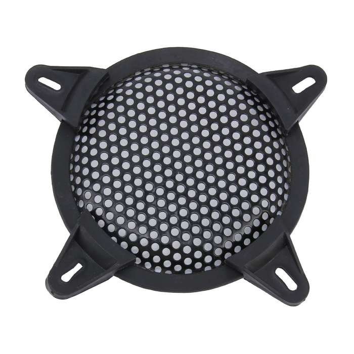 5 inch Car Auto Metal Mesh Black Round Hole Subwoofer Loudspeaker Protective Cover Mask Kit with Fix