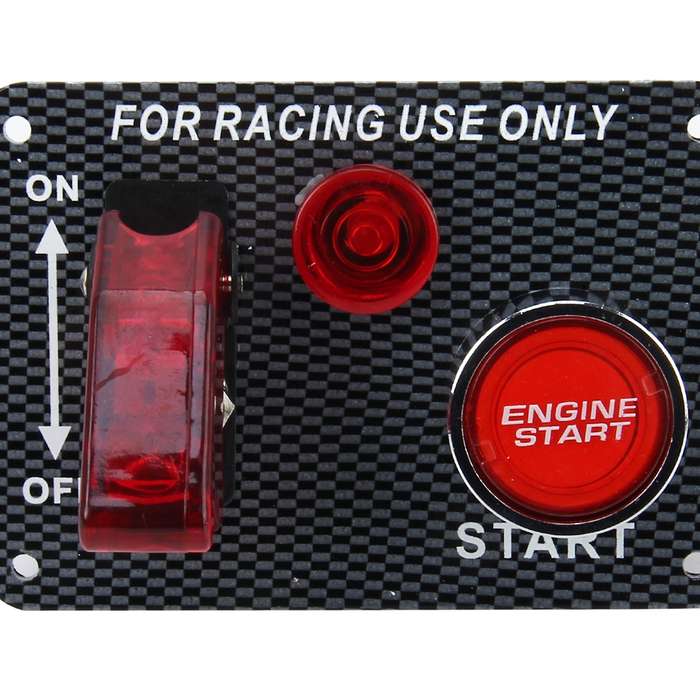 Auto Racing Switch Cover Toggle Switch 12V 20A Panels Red Racing Ignition Switch Panel Engine Start
