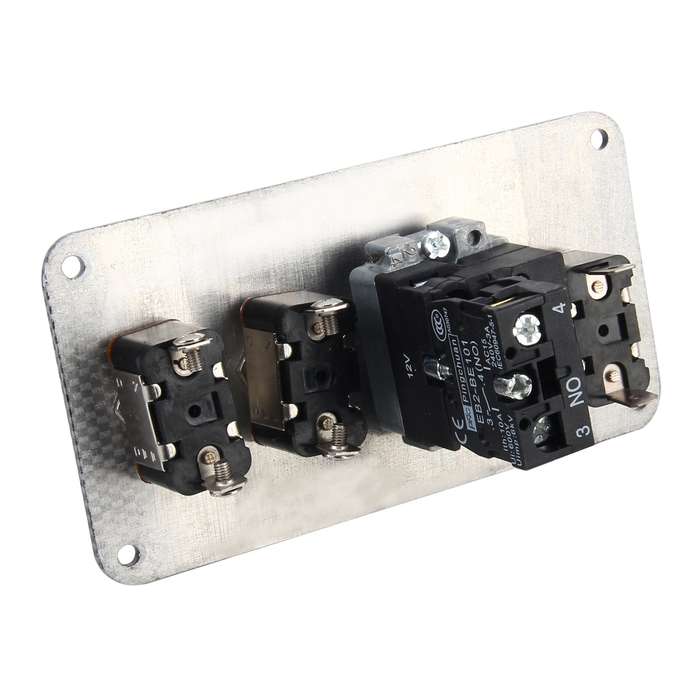 Racing Car Ignition Switch Panel Engine Start Start Push Button LED Racing Toggle Switch 12V Carbon
