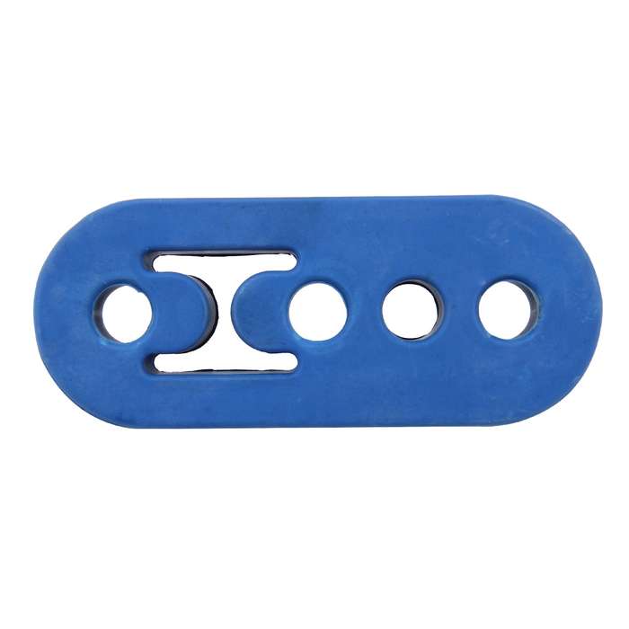Universal Car 4 Holes Adjustable Rubber Mounting Bracket Exhaust Tube Hanging Rubber Tube(Black)