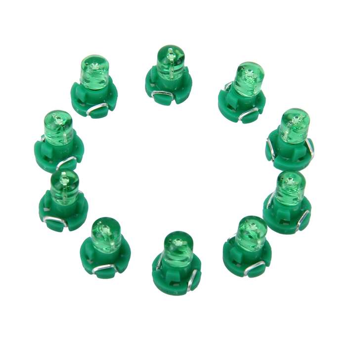10 PCS 2W T3 Wedge Instrument Panel LED Light Dashboard Gauge Cluster Indicator Lamp Bulb(Blue Light